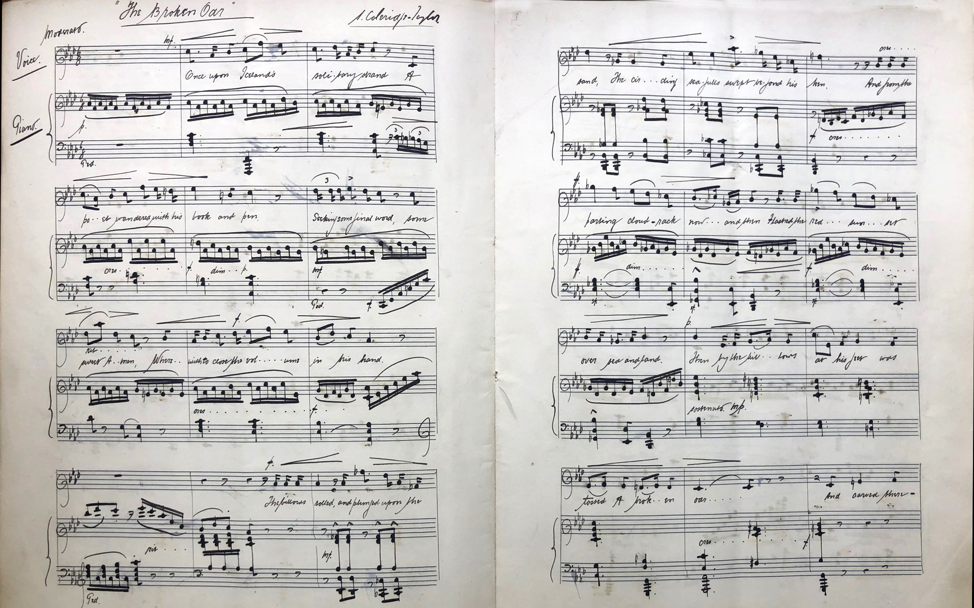 The Broken Oar, no.2 of Three Songs (1893) 